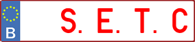 Trailer License Plate